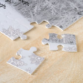 Stoppen door Bossen Snowy Evening Robert Frost Poe Legpuzzel (Zijkant)