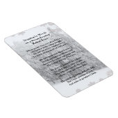 Stoppen door Bossen Snowy Evening Robert Frost Poe Magneet (Rechterzijde)