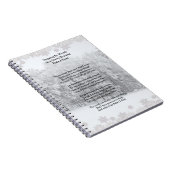 Stoppen door Bossen Snowy Evening Robert Frost Poe Notitieboek (Rechterzijde)