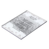 Stoppen door Bossen Snowy Evening Robert Frost Poe Notitieboek (Linkerzijde)