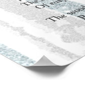 Stoppen door Bossen Snowy Evening Robert Frost Poe Poster (Hoek)