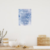 Stoppen door Bossen Snowy Evening Robert Frost Poe Poster (Keuken)