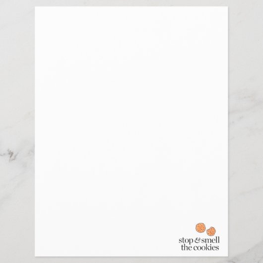 Stoppen en de koekjes verbranden flyer (Voorkant)