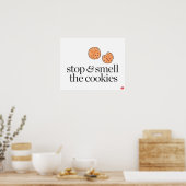Stoppen en de koekjes verbranden poster (Keuken)