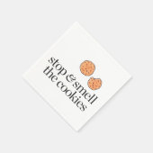 Stoppen en de koekjes verbranden servetten (Hoek)