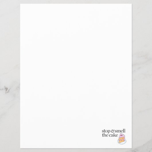 Stoppen en roken de Cake Flyer (Voorkant)