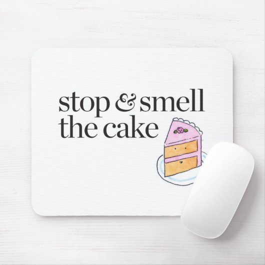 Stoppen en roken de Cake Muismat (Met muis)