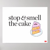Stoppen en roken de Cake Poster (Voorkant)