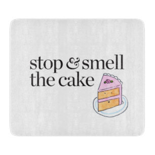 Stoppen en roken de Cake Snijplank