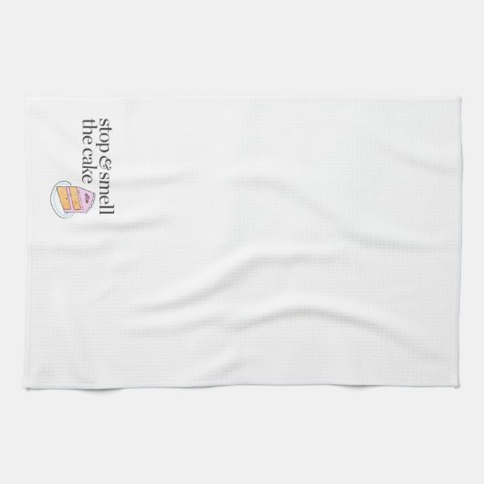 Stoppen en roken de Cake Theedoek (Horizontaal)