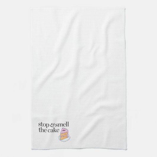 Stoppen en roken de Cake Theedoek (Verticaal)