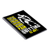 Stoppen is niet acceptabel - Workout Motivatie Notitieboek (Rechterzijde)