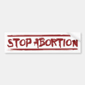 Stoppen met abortus 2 bumpersticker (Voorkant)
