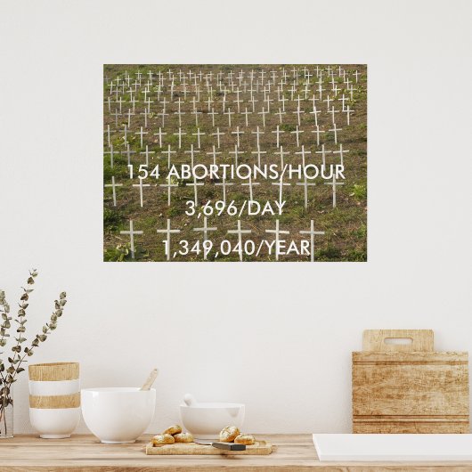 Stoppen met abortus poster (Keuken)