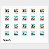 Stoppen met afspelen van begin afspelen vierkante sticker (Vel)