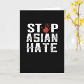 stoppen met aziatische haat kaart (Gele Bloem)