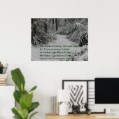 Stoppen met Bossen sneeuw Poster (Thuiskantoor)