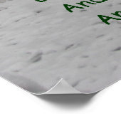 Stoppen met Bossen sneeuw Poster (Hoek)