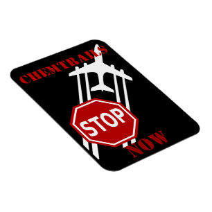 Stoppen met chemtrails magneet