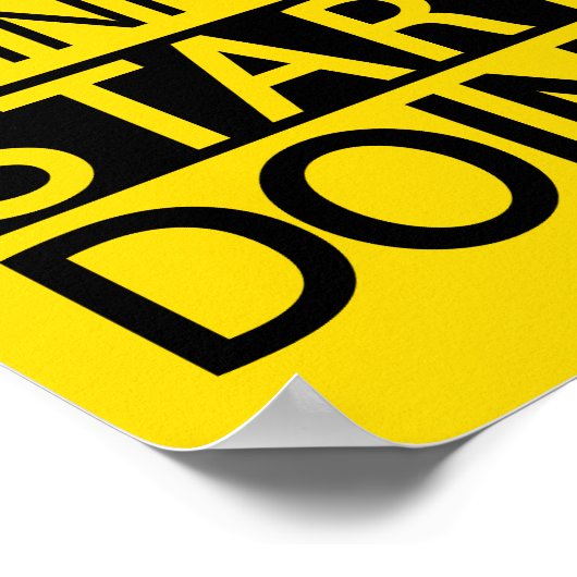 Stoppen met denken Start poster (Hoek)