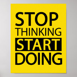 Stoppen met denken Start poster