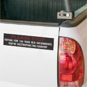Stoppen met het opnieuw selecteren van oude docume bumpersticker (Op Truck)
