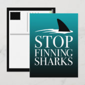 STOPPEN MET HET VINDEN VAN SHARKS BRIEFKAART (Voorkant / Achterkant)