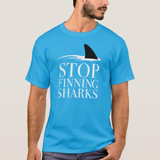 STOPPEN MET HET VINDEN VAN SHARKS T-SHIRT (Voorkant)