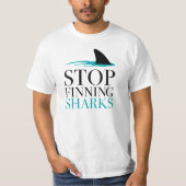STOPPEN MET HET VINDEN VAN SHARKS T-SHIRT (Voorkant)