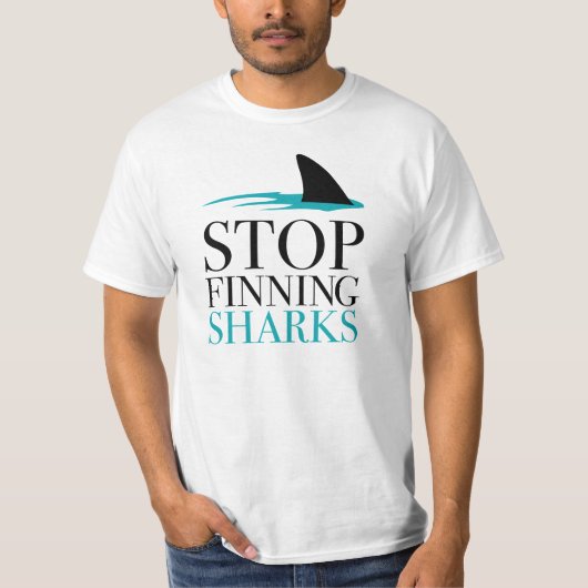 STOPPEN MET HET VINDEN VAN SHARKS T-SHIRT (Voorkant)