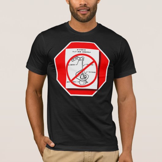 Stoppen met kantelen t-shirt (Voorkant)