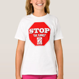 Stoppen met kantelen t-shirt