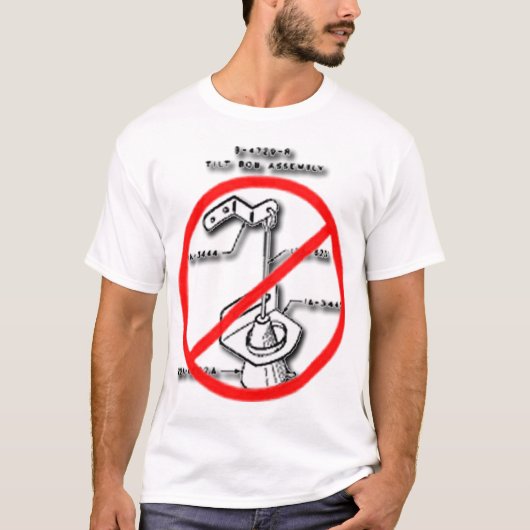 Stoppen met kantelen t-shirt (Voorkant)
