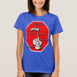 Stoppen met kantelen t-shirt