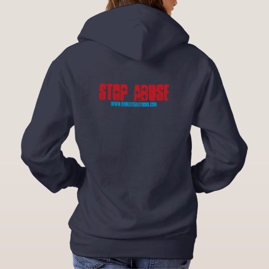Stoppen met misbruik hoodie (Achterkant)