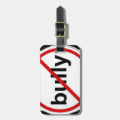 stoppen met pesten bagagelabel (Voorkant verticaal)