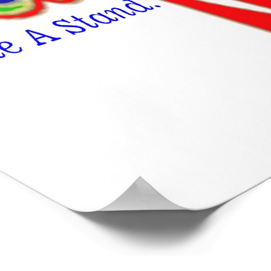 stoppen met pesten poster (Hoek)