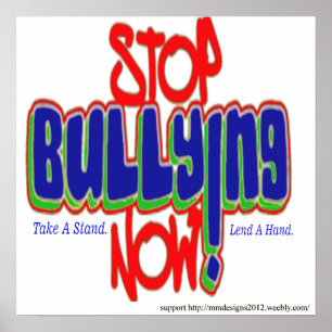 stoppen met pesten poster
