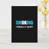 Stoppen met roken Belonings- of aanmoedigingscitaa Kaart (Gele Bloem)