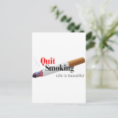 Stoppen met roken briefkaart (Staand voorkant)