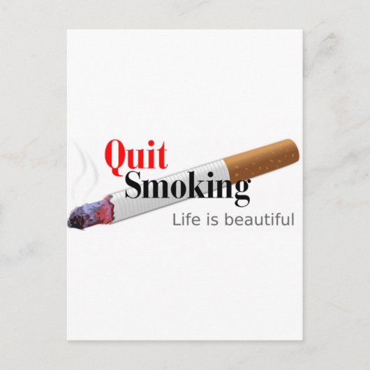 Stoppen met roken briefkaart (Voorkant)