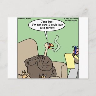 Stoppen met Roken Cold Turkey Grappige Cadeaus & T Briefkaart