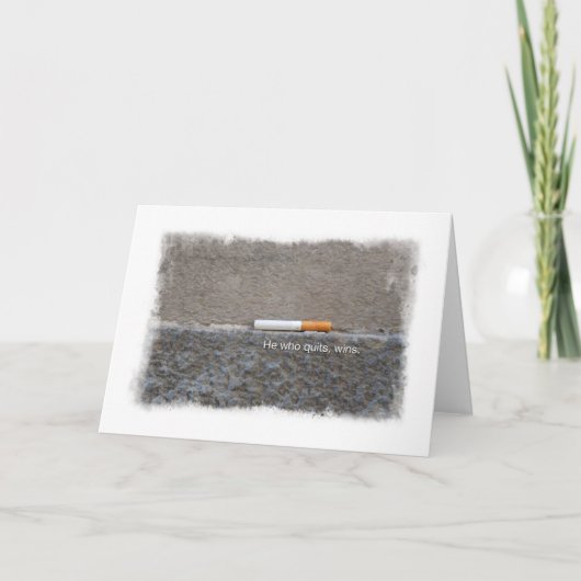 Stoppen met roken Gefeliciteerd Kaart (Voorkant)