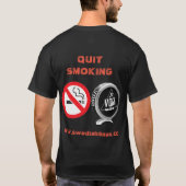 Stoppen met roken met Zweedse snus T-shirt (Achterkant)