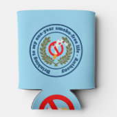 Stoppen met roken milestone-beloning blikjeskoeler (Achterkant)