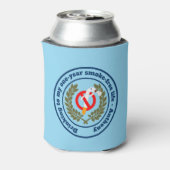 Stoppen met roken milestone-beloning blikjeskoeler (Blikje Achterkant)