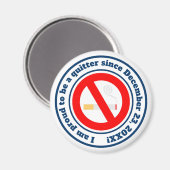 Stoppen met roken milestone-beloning magneet (Voorkant / Achterkant)