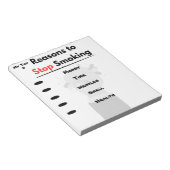 Stoppen met roken Motivatie Aangepaste redenen Notitieblok (Schuin)