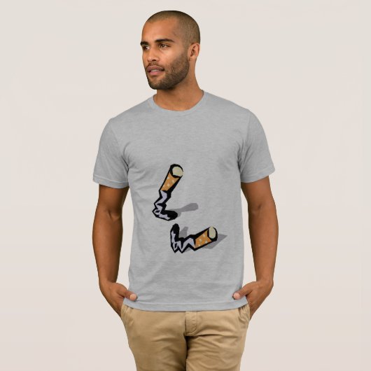 Stoppen met roken t-shirt (Voorkant volledig)