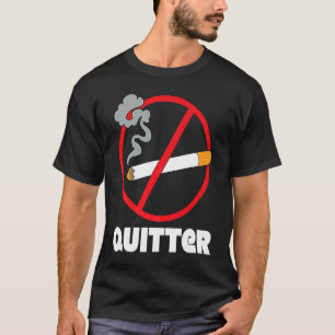stoppen met roken tekst gestopt met roken stoppen t-shirt